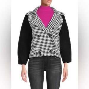 M MAGASCHONI Double Breasted Notch Lapel Cropped Jacket